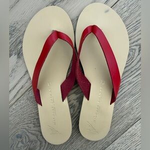 Nicolas Lainas Greek leather sandals Greece Women's Sandals red 38